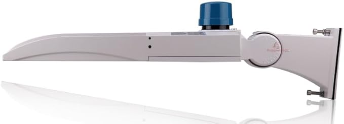 42,000 Lumen - 300 watt NextGen III LED Shoebox Lights - Dimmable - with Photocell - Arm Mount - 10KV Surge - White Housing