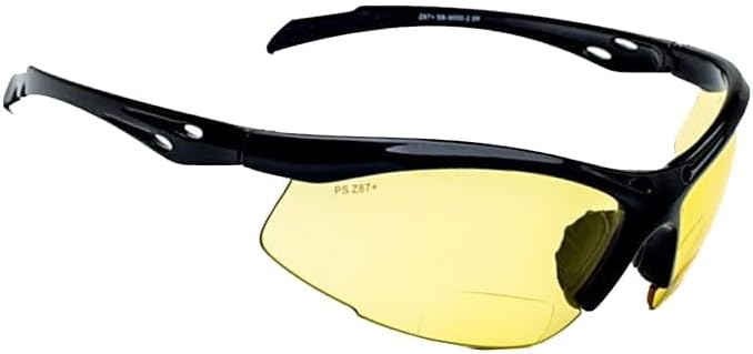 Bifocal Safety Glasses - Safety Glasses with Readers for Healthcare, Woodworkers, Motorcyclists, Workshop - Ansi Z87+