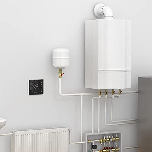 95 to 240V WiFi Smart Thermostat, Programmable Temperature Controller for Boiler Heating Black smart thermostat wifi thermostat smart thermostat for house