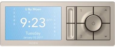 Moen Terra Beige Smart Shower 2-Outlet Digital Shower System Controller for Thermostatic Shower Valve, TS3302TB