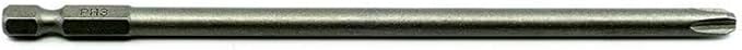 Benchmark Abrasives 1/4 Inch Hex Anti Slip Phillips Insert Screw Head Screwdriver Bits, Rotary Drill Bits for Repairing Electronics, Automotive Parts, Furniture (50 Pack) - (PH3 x 6")