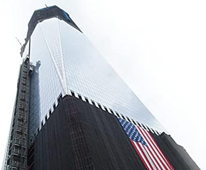 Safety Debris Construction Heavy Duty Netting (4' x 150', 1/16" Mesh, Black) - Fire Retardant, UV Treated for Scaffolding, Dust Control, Construction Barrier Fencing, Wind Block, and Site Protection