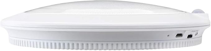 Good Earth Lighting Rechargeable LED Tap Lights (2-Pack) 7-Inch White Round Closet Light, Motion Sensor, 300 Lumens, 4000K, Auto Timer with Command Strips by 3M for Damage Free Mounting, USB Charger