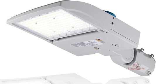RuggedGrade 150W - NextGen IV Series LED Street Light with T2 Lens - Color Selectable 30K/40K/50K - Slip Fit - Gray