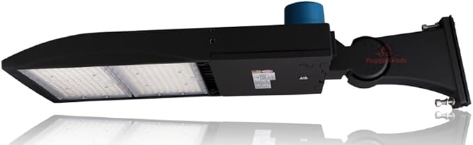 42,000 Lumen - 300 watt NextGen III LED Shoebox Lights - Dimmable - with Photocell - Arm Mount -Brown HOUSING - 10KV Surge