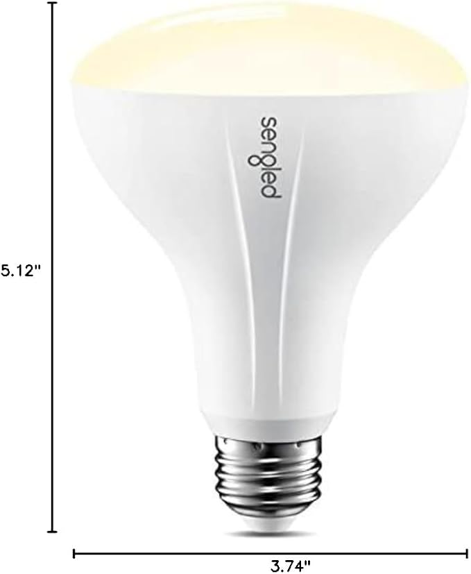Sengled Zigbee Smart Bulb, Works with SmartThings and Echo with Built-in Hub, Voice Control with Alexa and Google Home, Hub Required, BR30 Dimmable Flood Light Bulb, Soft White 2700K, 6 Pack