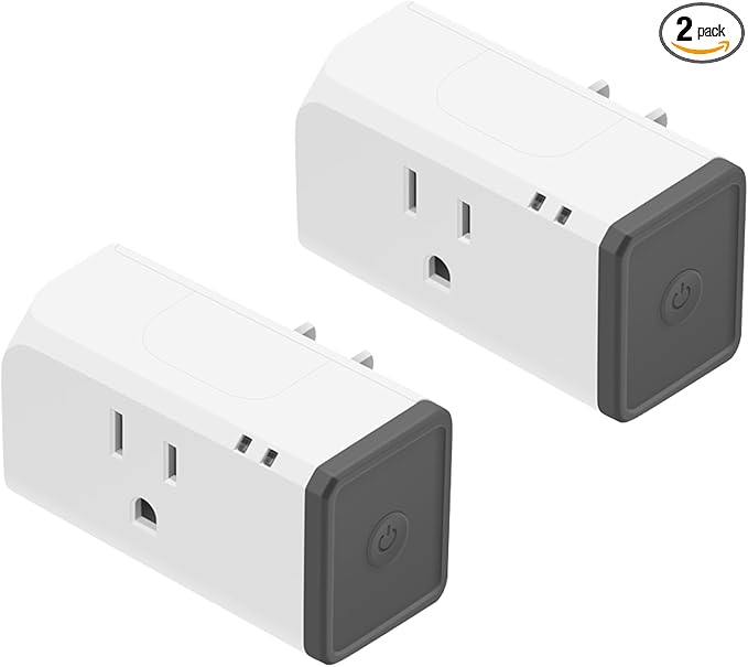 SONOFF S31 WiFi Smart Plug with Energy Monitoring, 15A Smart Outlet Socket ETL Certified, Work with Alexa & Google Home, IFTTT Supporting, 2.4 Ghz WiFi Only (2-Pack)