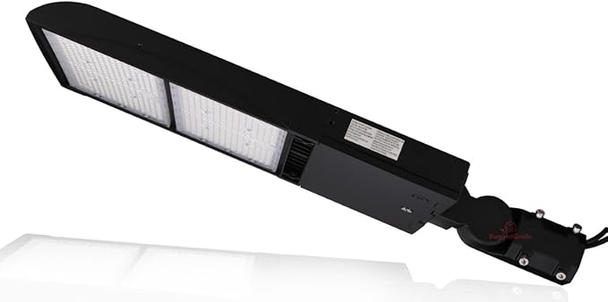 High Voltage 277-480V - 500 Watt NextGen III LED Shoebox Lights - 70,000 Lumen - 5000K - Dimmable - Slip Fit Mount - Without Photocell - Wattage Selectable
