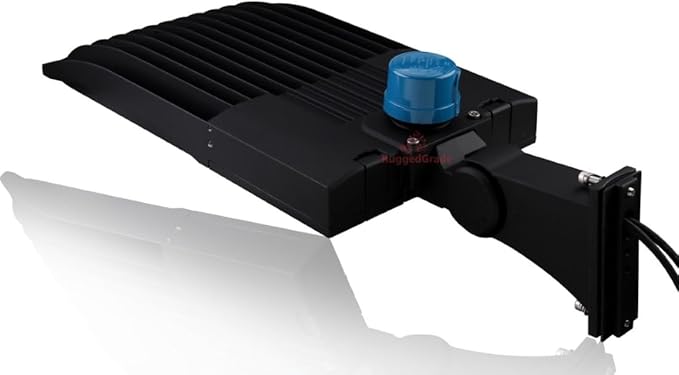 RuggedGrade 300 Watt - NextGen IV Series LED Shoebox Lights with Photocell - 45,000 Lumen - Color Selectable 30K/40K/50K - Arm Mount - Brown