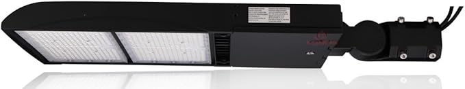 High Voltage 277-480V - 500 Watt NextGen III LED Shoebox Lights - 70,000 Lumen - 5000K - Dimmable - Slip Fit Mount - Without Photocell - Wattage Selectable