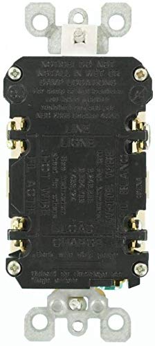 Leviton GFCI Outlet, 15 Amp, Self Test, Non Tamper-Resistant with LED Indicator Light, Protection from Electric Shock and Electrocution, GFNT1-T, Light Almond