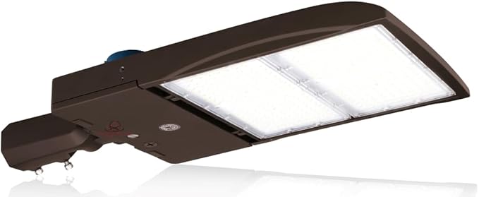 RuggedGrade 300 Watt - NextGen IV Series LED Shoebox Lights with Photocell - 45,000 Lumen - Color Selectable 30K/40K/50K - Slip Fit Mount - Brown