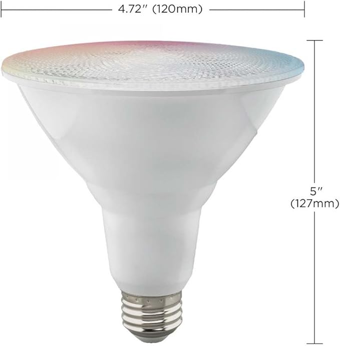 Satco S11277 Starfish WiFi-Control PAR38 LED Color-Changing and Tunable White Smart Light Bulb, 15 Watts, 2700K-5000K