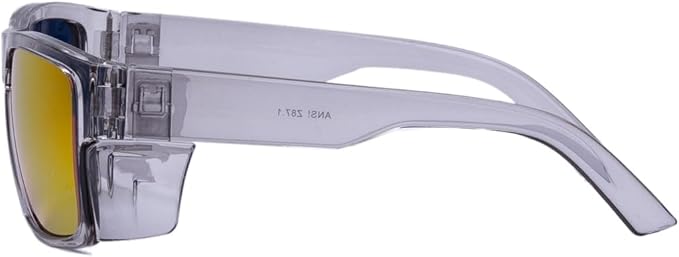 UV400 Polarized Safety Sunglasses – ANSI Z87.1 Certified, 100% UV Protection, Anti-Glare, Impact Resistant