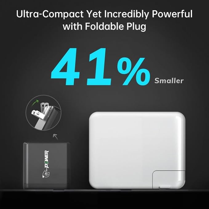 USB C Charger 140W G-POWER PD3.1 GaN Laptop Wall Charger Fast Charging Power Adapter Foldable Plug for MacBook Pro 16'', Power Bank, Dell XPS, for iPad Pro, Galaxy, for iPhone 15 Pro, and More