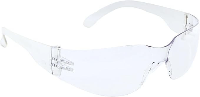 Clear Safety Glasses - Bulk 24 Pack - ANSI Z87.1 Impact Resistant Polycarbonate Lens - Protective Wrap Around Eyewear