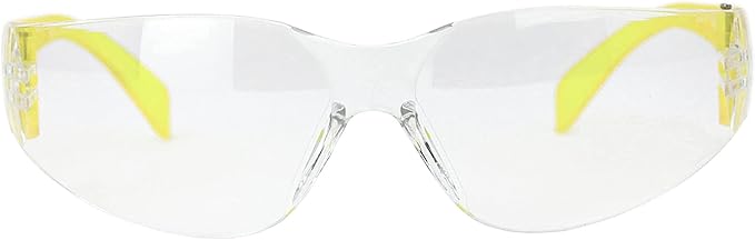 BISON LIFE Safety Glasses - Scratch Resistant Wrap Around Eyewear, Polycarbonate ANSI Z87.1 Impact Resistant Lens