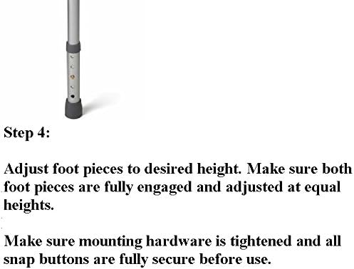 HEALTHLINE Toilet Safety Frame Rails Adjustable, Bathroom Grab Bar Toilet Frame Safety Rails with Padded Handrails, Toilet Support Rails for Seniors, Disabled, Elderly, Bariatric Toilet Rails 300 Lbs
