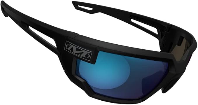 Mechanix Wear: Vision Type-X Safety Glasses with Advanced Anti Fog, Scratch Resistant, Black Frame, Protective Eyewear, Lightweight Glasses, Ventilated Temples, For Outdoor Use (Blue Mirror Lens)