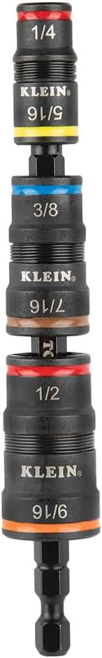 Klein Tools Magnetic 11-in-1 Multi-Tool Screwdriver With 8 Bits and Impact 7-in-1 Flip Socket Set With 6 Sizes