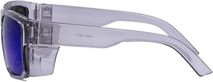 UV400 Polarized Safety Sunglasses – ANSI Z87.1 Certified, 100% UV Protection, Anti-Glare, Impact Resistant