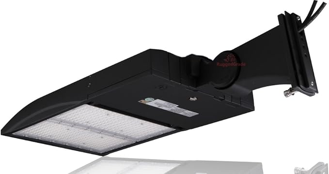 42,000 Lumen - 300 watt NextGen III LED Shoebox Lights - Dimmable - with Photocell - Arm Mount -Brown HOUSING - 10KV Surge