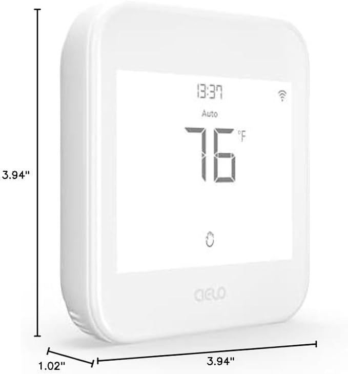 Cielo Smart Thermostat Eco | Energy Star Certified Thermostat | Supports Conventional Systems up to (2H/2C) & Heat Pumps (4H/2C) | Free C-Wire Adapter in Box | NOT for Mini Split Systems | (White)