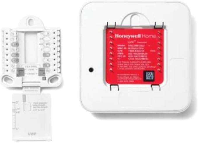Honeywell TH6320WF2003/U Lyric T6 Thermostat, 3 Heat / 2 Cool Heat Pump Or 2 Heat / 2 Cool Conventional, 4.09" x 4.09" x 1.06"
