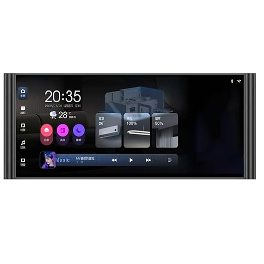 Smart Home Control Panel,12'' Dimmer and Background Music Player,Smart Life Tuya App Control Timer Switch for Smart Appliances