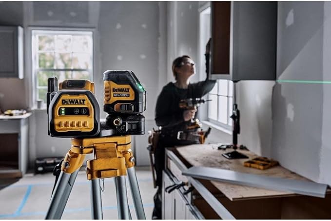 DEWALT 20V/12V MAX Laser Level, Cross Line Laser, Green, Bare Tool Only (DCLE34020GB)