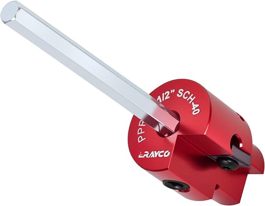 1/2'' PVC Pipe Reamer, Plastic Pipe Fitting Reamer Tool, Fit into Standard 1/2" Drills, PVC Fitting Saver for SCH40 PVC CPVC ABS Pipe