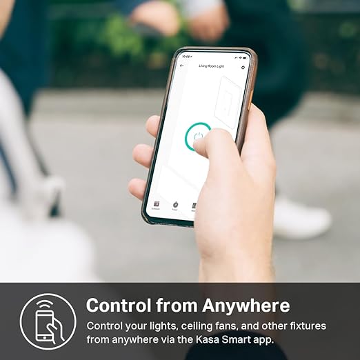 Kasa Matter Smart Light Switch: Voice Control w/Siri, Alexa & Google Assistant, UL Certified, Timer & Schedule, Easy Guided Install, Neutral Wire Required, Single Pole, 2.4GHz Wi-Fi, 3-Pack