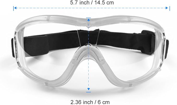 Kids Safety Goggles, Toddler Safety Glasses With UV Anti-Fog,Clear Lens Glasses Cleaning Cloth Included