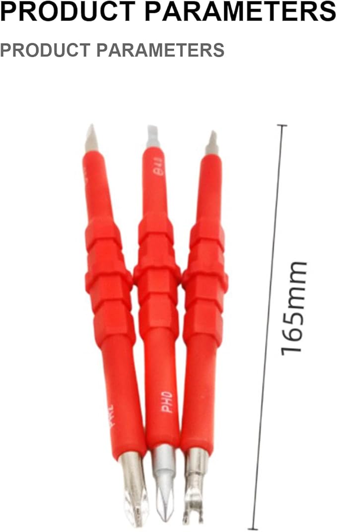 5 in 1 Insulated Screwdriver Set - Electrician Tool Set with Screwdriver Organizer