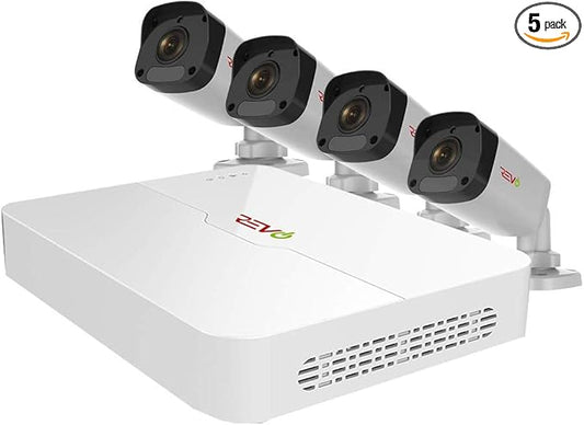 REVO America Ultra HD 4 Ch. 1TB HDD IP NVR Video Security System, 4 x 1080P Bullet Security Cameras - Remote Access Via Smart Phone, Tablet, PC & MAC (RU41B4E-1T)
