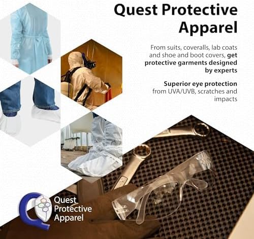 Quest Protective Apparel Safety Glasses - Impact Resistant Lens