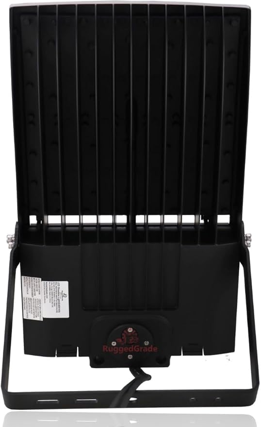 RuggedGrade 277-480V - 300W NextGen IV Series LED Flood Light - Color Selectable 30K/40K/50K - Slip Fit - Black