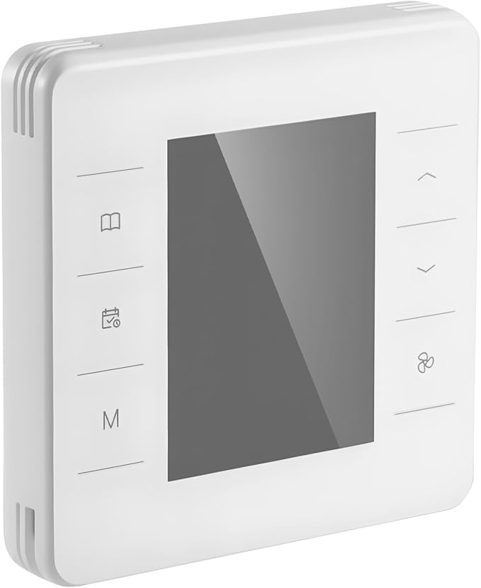 VEVOR 7-Day Programmable Thermostat, Home Thermostats for Heat Pump,Air Conditioner,Underfloor Heating, LED Screen with Backlight & 1Cool+1Heat,Energy-Efficient,Wide Temp Range,White