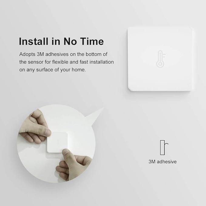 SONOFF SNZB-02 ZigBee Indoor Temperature and Humidity Sensor for Checking the Room Climate, Indoor Thermometer Hygrometer with Alert, Compatible with Alexa Google Home, ZigBee 3.0 Bridge Required