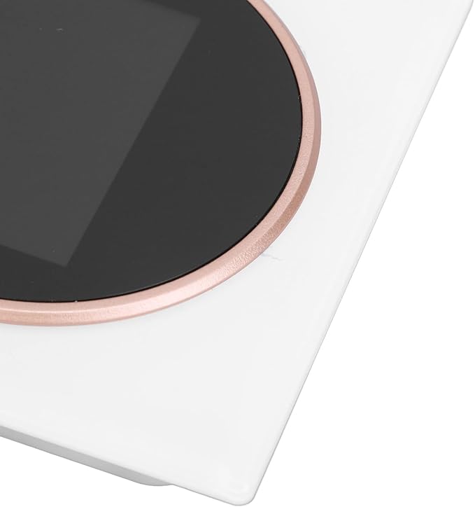 Smart Color Thermostat for Electric Heater LCD Programmable Touchscreen Control for Home Hotel Office with APP, ABS Aluminum Alloy Material (#4)