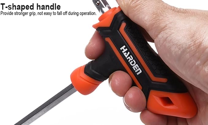 Edward Tools 28 Piece Ratchet Screwdriver Set - Ratchet Screwdriver, T Type Screwdriver - Magnetic Tips includes Phillips, Slotted, Hex, Torx, Pozi - 5-13mm socket set - Ergo Handle - Organizing Case