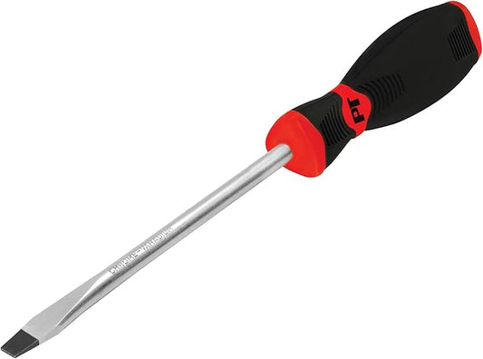Performance Tool W30991 Black & Red Slotted Screwdriver, 5/16-Inch x 6-Inch