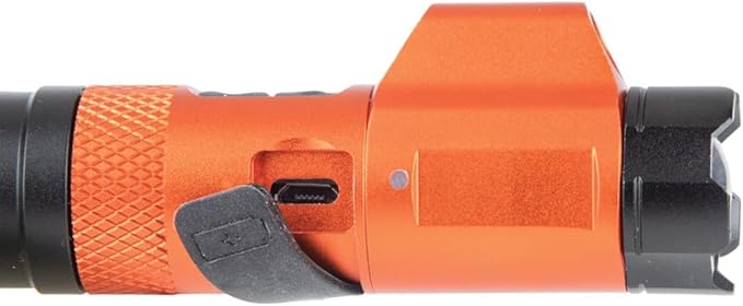 Klein Tools 56040 Magnetic LED Flashlight, 350 Lumen Rechargeable Flashlight, Twist Focus, Laser Pointer, Hands-Free, USB Charging Cable, for Work and Outdoor