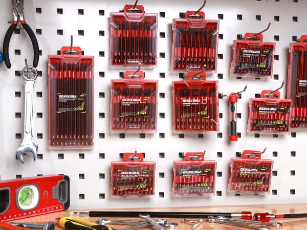 10 Pieces 3 In. T25 Impact Tough Magnetic Screwdriver Bit Set, #25 Torx Head Power Bits, S2 Alloy Steel Star Bits with Storage M-Box