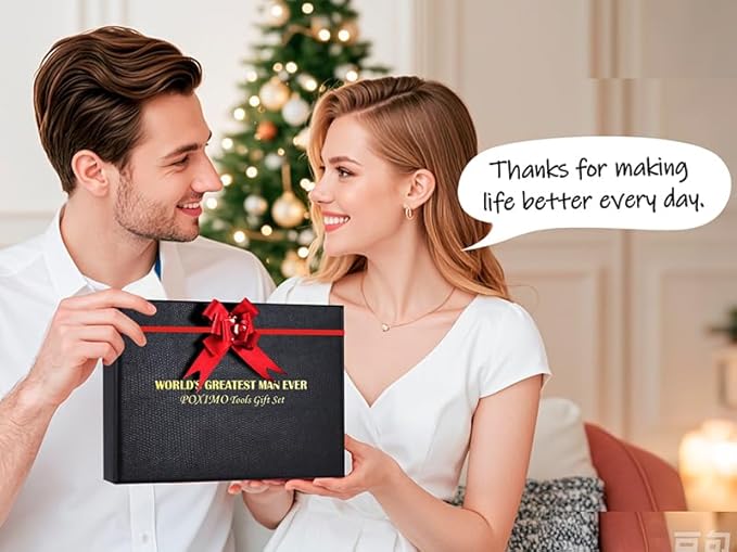 Multitools Gift Set for Men, 14-in-1 Multi-tool Pliers & Folding Knife Set with Keychain Tag, 3-Piece EDC Kit for Camping, Hiking - Premium Gift Box for Birthday, Christmas, Father’s Day