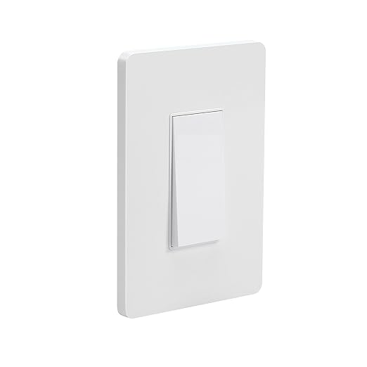Zigbee Smart Light Switch, No Neutral Wire Required, Need tuya Zigbee HUB,Compatible with Alexa/Google Home & Tuya APP, Single-Pole, White, Timers & Scheduling