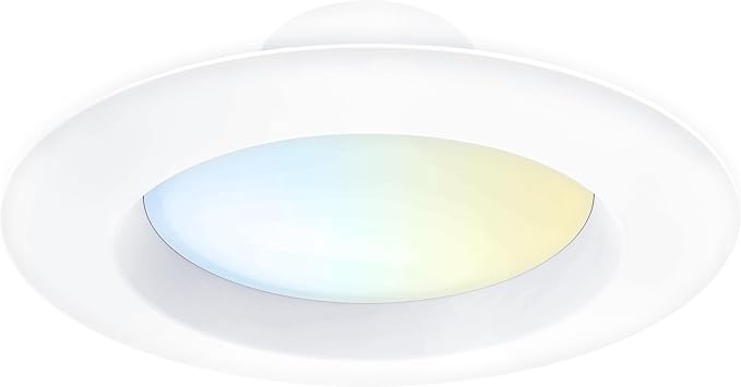 Feit Electric 5/6 Inch LED Recessed Downlight, 22.5W (120W Eqv), Dimmable, Adjustable White 2700K–5000K, Retrofit Kit, E26 Adapter, Ideal for Larger Spaces or High Ceilings, LEDR56XHO/6WYCA/4, 4 Pack