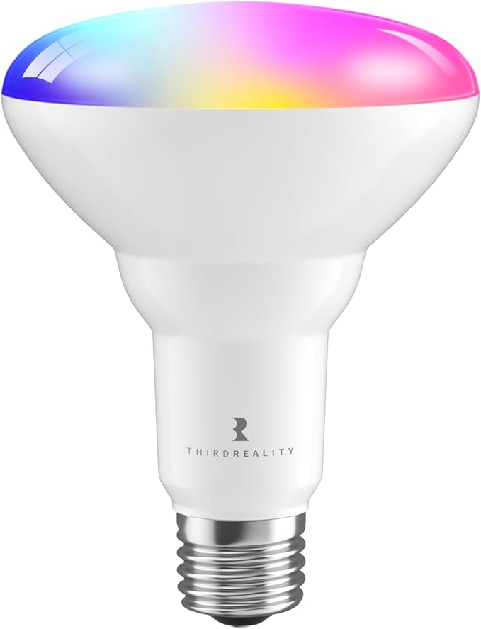 THIRDREALITY Smart Color Bulb ZB3, Zigbee hub Required, 650 Lumens, BR30/E26 Flood Light,RGB Full Color, ETL/FCC Certified,Compatible with Home Assistant, SmartThings, Aeotec, Homey, Hubitat, Alexa