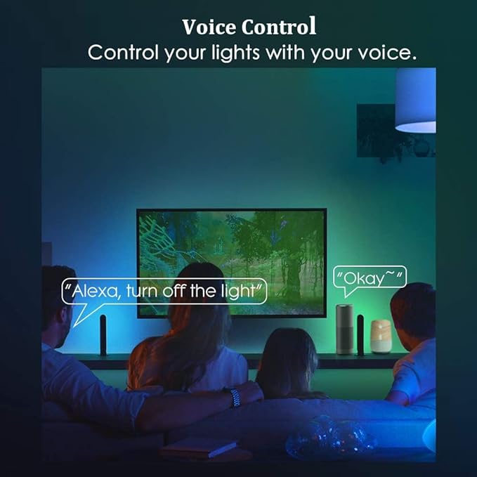 6 Pack E12 Smart Bulbs, Alexa WiFi Candelabra Smart Light Bulbs 5W 2700K-6500K Color Changing Dimmable RGBCW, Music Timer Ceiling Fan Smart B11 Candle Base Small LED Light Bulb, 2.4GHz WiFi