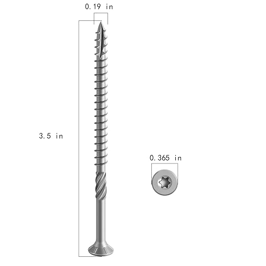 10 * 3-1/2" 304 Stainless Steel Deck Screws, (975pcs) 15 lbs.Exterior Wood Screws, Rust Resistant epoxy Coated, Bronze, T25 Star Bit